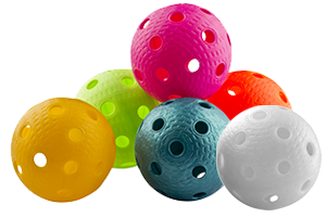 Florbalové míčky - míčky, balonky na florbal, floorball balls
