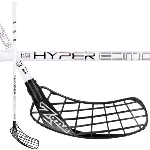 Florbalová hokejka ZONE Hyper Composite 27 white 100cm L - florbalová hůl