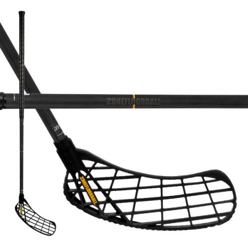 Florbalová hokejka ZONE HARDER PROLIGHT R SKELETON 28 black 100cm - florbalová hůl