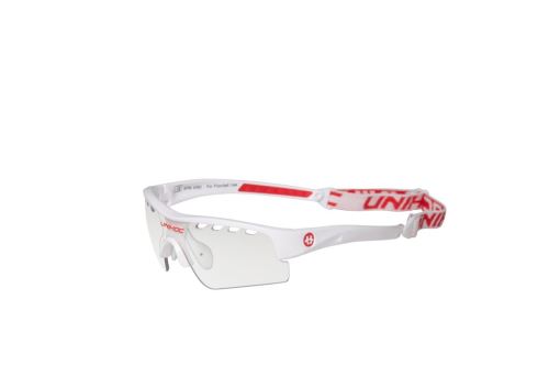 Floorball protection goggles UNIHOC EYEWEAR VICTORY kids white/red - Protection glasses