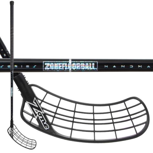 Floorball stick ZONE STICK SUPREME AIR SL 28 black/hologram 104cm R - Floorball stick for adults