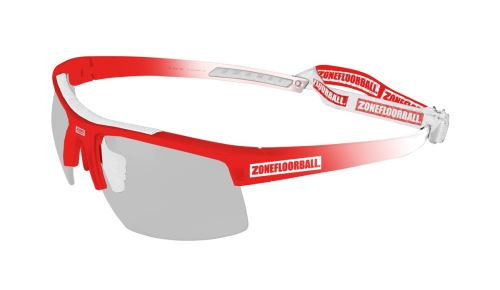 Floorball protection goggles ZONE EYEWEAR PROTECTOR Sport glasses kids white/red - Protection glasses