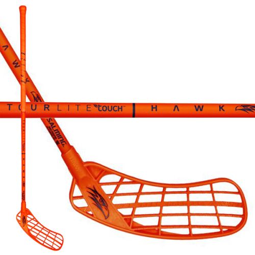 Florbalová hokejka SALMING Hawk Tourlite Touch Orange 100 (111cm) Left - florbalová hůl