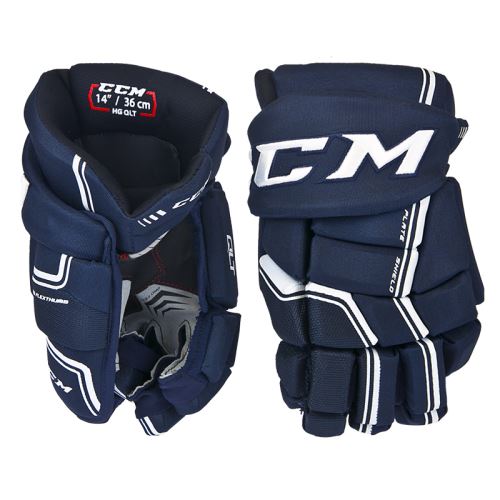 Hokejové rukavice CCM QUICKLITE navy/white senior - 14" - Rukavice