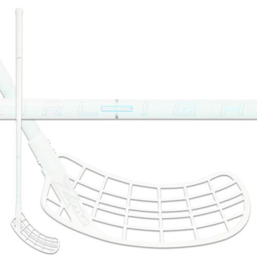 Florbalová hokejka ZONE SUPREME AL 25 white/holographic 96cm L - florbalová hůl