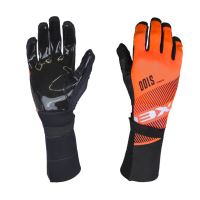 Brankářské florbalové rukavice  EXEL S100 GOALIE GLOVES LONG orange/black 10/XL
