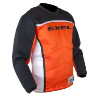 Floorball goalie jersey EXEL S60 GOALIE JERSEY orange/black S - Jersey