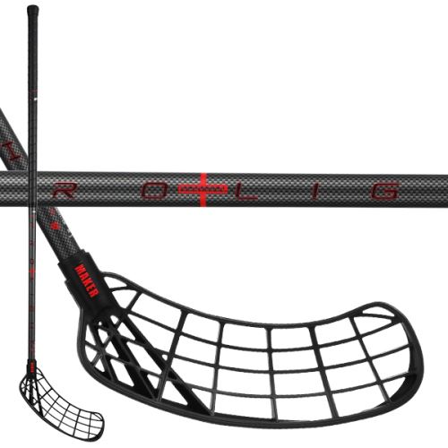 Florbalová hokejka ZONE MAKER PROLIGHT 29 black carbon 104cm R - florbalová hůl