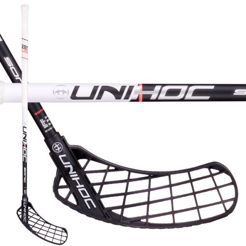 Florbalová hokejka UNIHOC Sonic Composite 30 white 92cm R - florbalová hůl