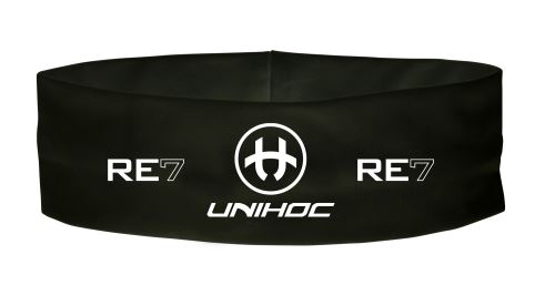 Sportovní čelenka UNIHOC "RE7" mid headband black - Čelenky