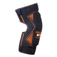 Knieschützer für Floorballgoalie EXEL S100 KNEE GUARD senior black/orange XS - Schoner und Schutzwesten