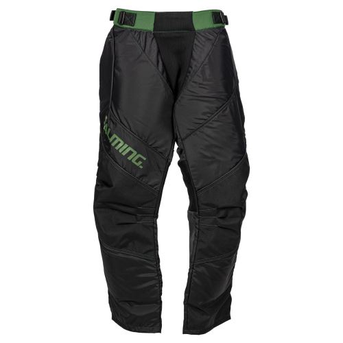 Brankárské florbalové nohavice SALMING Goalie Legend Pants 2.0 Black/Camping Green L - Brankářské kalhoty