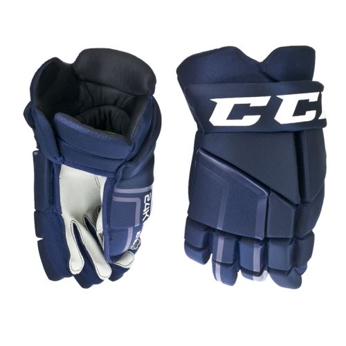 Hokejové rukavice CCM 24K navy junior - 12" - Rukavice