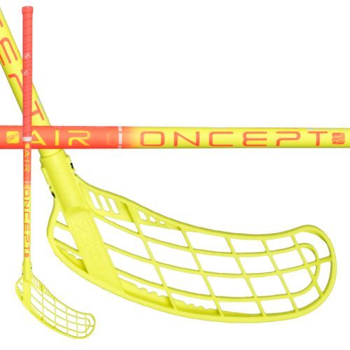Florbalová hokejka ZONE FORCE AIR JR 35 coral/yellow 80cm - Dětské, juniorské florbalové hole