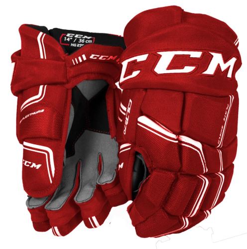 Hokejové rukavice CCM QUICKLITE 270 red/white senior - 13" - Rukavice