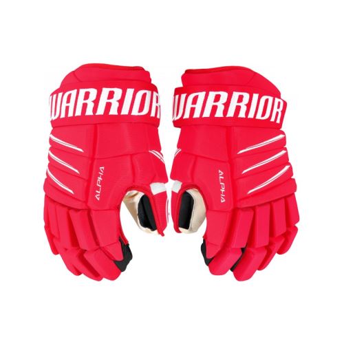 Hokejové rukavice WARRIOR ALPHA QX5 red/white senior - Rukavice