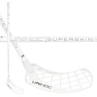 Florbalová hokejka UNIHOC Epic SuperSkin PRO 26 white/orange 104cm R