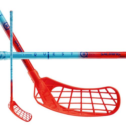 Florbalová hokejka SALMING Q2 Kid Blue/Red 77(88 L) - Dětské, juniorské florbalové hole