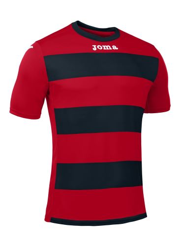 JOMA T-SHIRT EUROPA III BLACK-RED S/S XS - T-shirts