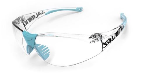 Floorball protection goggles SALMING Split Vision Eyewear JR Light Blue - Protection glasses