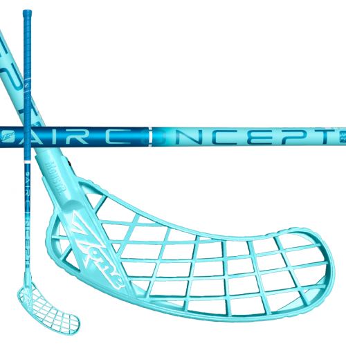 Florbalová hokejka ZONE MONSTR AIR SL 27 BISBEE/turquoise 104cm L-17 - florbalová hůl