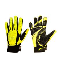 Floorball goalie gloves PRECISION GOALIE GLOVES black/yellow senior S