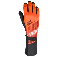 Floorball goalie gloves EXEL S100 GOALIE GLOVES LONG orange/black 9/L - Gloves