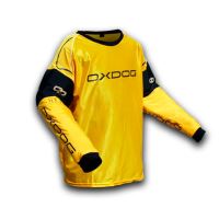 Floorball goalie jersey OXDOG BLOCKER GOALIE SHIRT orange/black XS