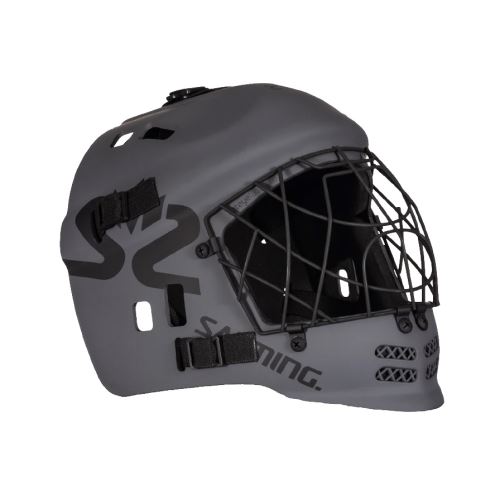 Brankárska florbalová helma SALMING Core Helmet JR Dark Grey - Brankářské masky