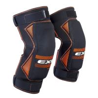 Floorball goalie knee protection EXEL S100 KNEE GUARD senior black/orange L