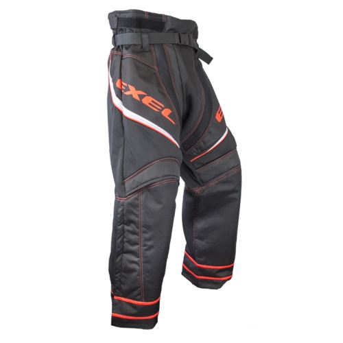 Brankářské florbalové kalhoty EXEL S100 GOALIE PANT black/orange L - Brankářské kalhoty