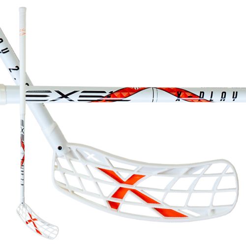 Floorball stick EXEL X-PLAY WHITE 2.9 96 ROUND SB L - Floorball stick for adults