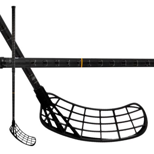 Florbalová hokejka ZONE MAKER AIR BALANCE SKELETON 27 black 100cm R - florbalová hůl
