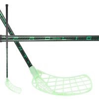 Florbalová hokejka Zone HYPER PROLIGHT 3K 27 carbon/green 100cm L-23