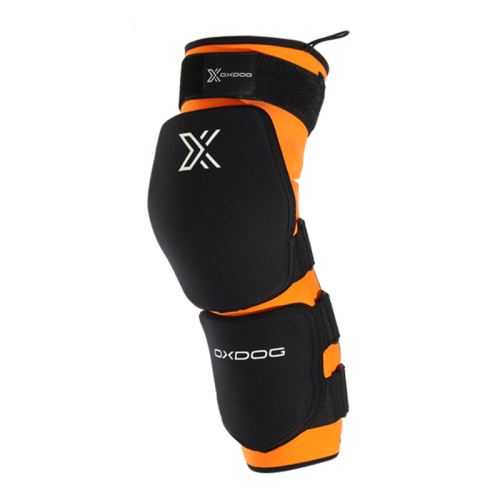 Floorball goalie knee protection OXDOG XGUARD KNEEGUARD LONG Orange/blk L/XL - Pads and vests