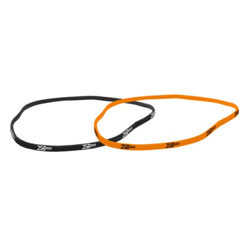 ZONE HAIRBAND Slim 2-pack (black + neon orange) - Headbands