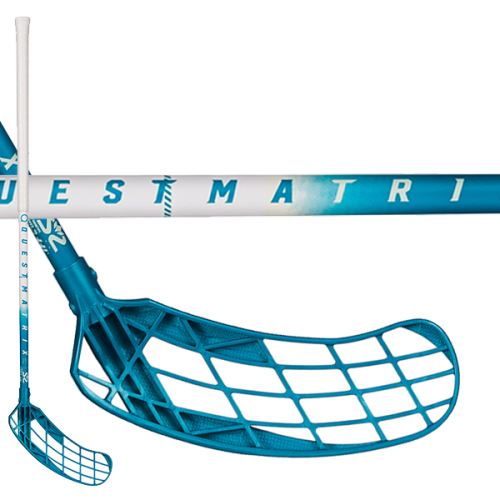 Florbalová hokejka SALMING Matrix 32 White/Blue 82(93 L) - Dětské, juniorské florbalové hole