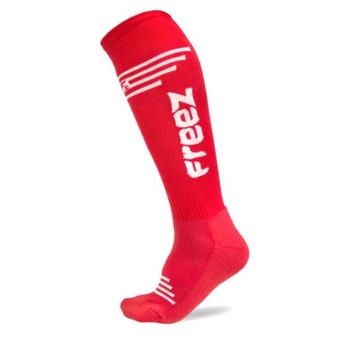 Sportovní podkolenky FREEZ QUEEN-2 LONG SOCKS RED 43-46 - Stulpny a ponožky