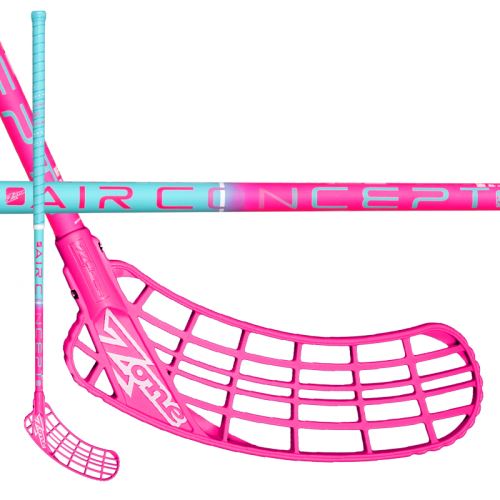 Florbalová hokejka ZONE ZUPER AIR SL 29 D+ turquoise/pink100cmR-17 - florbalová hůl
