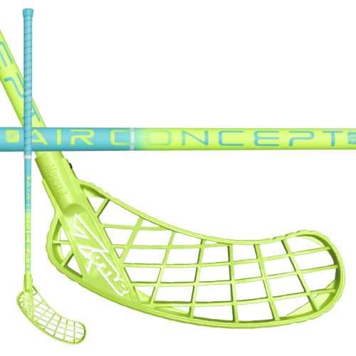 Florbalová hokejka ZONE MONSTR AIR 29 light turquoise/green 92cm - Dětské, juniorské florbalové hole