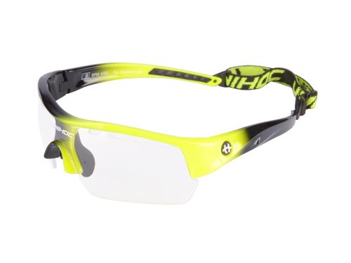 Floorball protection goggles UNIHOC EYEWEAR Victory neon yellow/black junior 18 - Protection glasses
