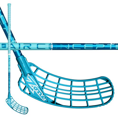 Florbalová hokejka ZONE ZUPER AIR SL CURVE 2.0° 27 turq 104cm R-17 - florbalová hůl