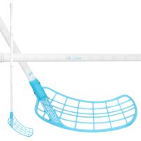 Florbalová hokejka ZONE SUPREME AIR SL 27 white/ice blue 100cm R