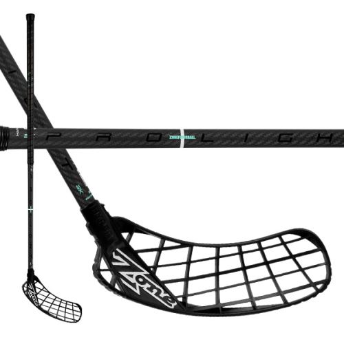 Florbalová hokejka ZONE HYPER PROLIGHT 3K 27 carbon/black 104cm R - florbalová hůl