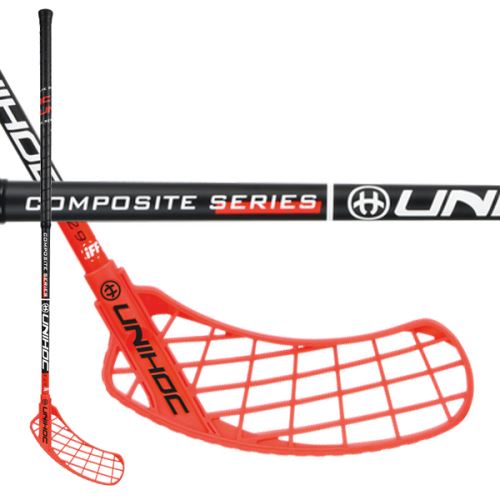 Florbalová hokejka UNIHOC SONIC Composite 29 black/red 92cm R - florbalová hůl