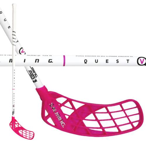 Florbalová hokejka SALMING Q5 CC29 White 96 (107 cm) Right - florbalová hůl