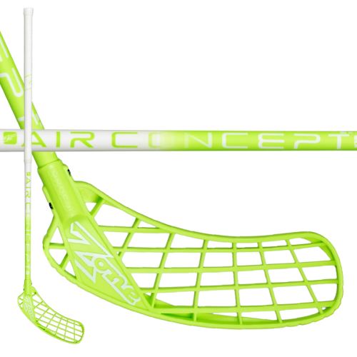 Florbalová hokejka ZONE HYPER AIR SL 29 white/green 96cm R-17 - florbalová hůl