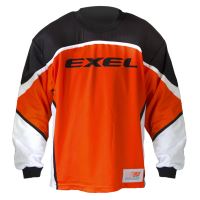 Brankářský florbalový dres EXEL S100 GOALIE JERSEY orange/black L