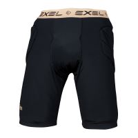 Brankárske florbalové šortky EXEL G MAX PROTECTION SHORTS BLACK - L