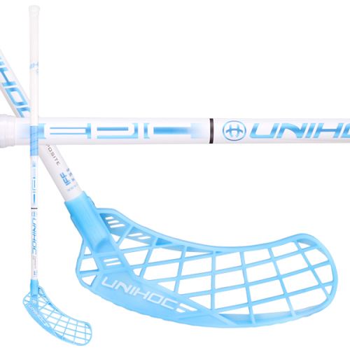 Florbalová hokejka UNIHOC Epic Composite 32 white 92cm - florbalová hůl